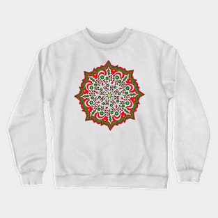 Merry Ho Ho Mandala Crewneck Sweatshirt